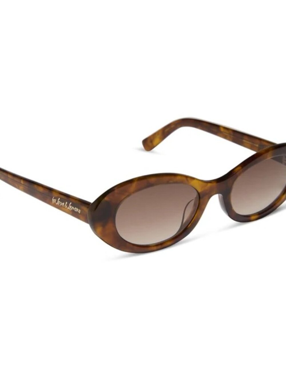 For Love And Lemons X DIFF Sabrina Honey Tortoise Brown Gradient sunglasses NWT